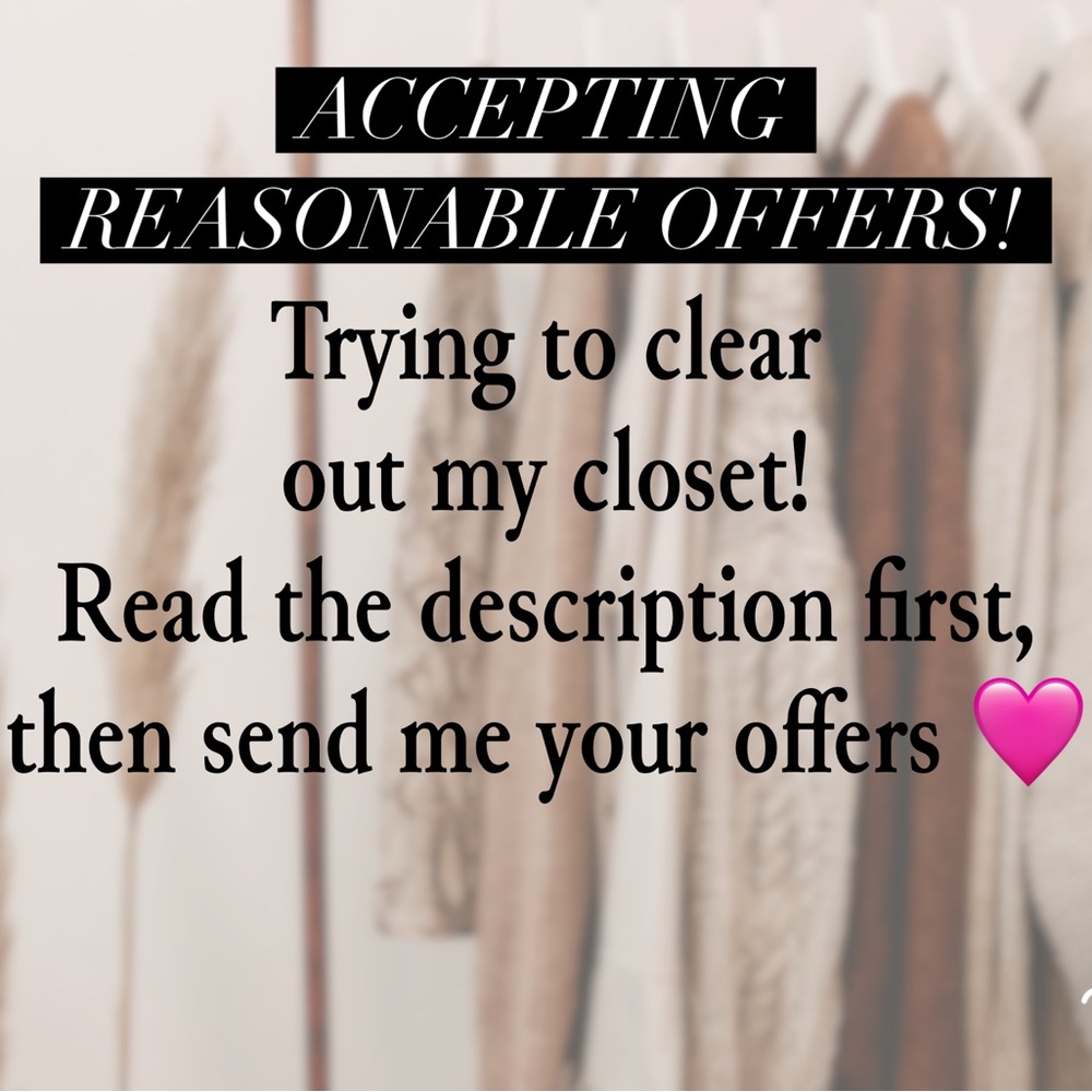 ✅ACCEPTING reasonable OFFERS✅